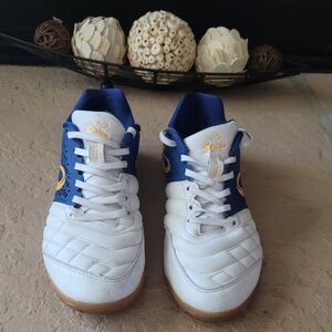 Size 7 M / 8 W Senda Ushuaia Pro Futsal Blue White Indoor Unisex Soccer Shoes